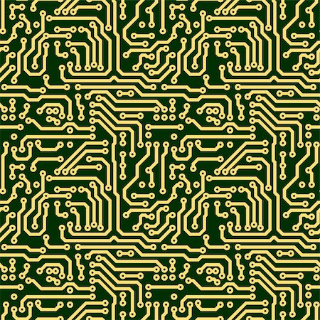 Abstract seamless texture - green electronic circuit board Stock Photo - Budget Royalty-Free & Subscription, Code: 400-04794946