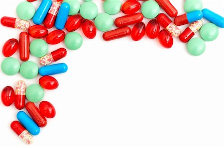 Colorful tablets with capsules health-care abstract background Stock Photo - Budget Royalty-Free & Subscription, Code: 400-04795311