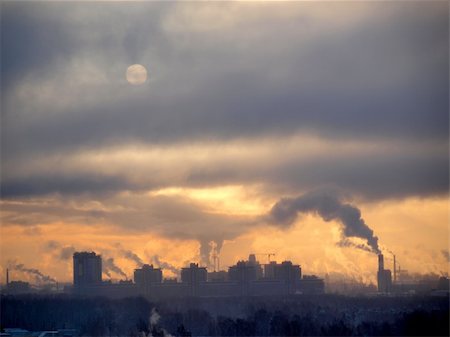 smoke dust - Industrial buildings Stock Photo - Budget Royalty-Free & Subscription, Code: 400-04795441