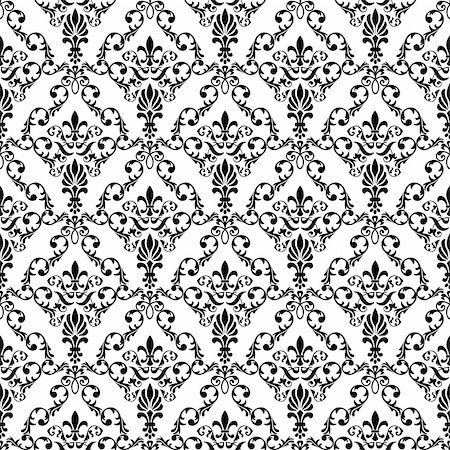 simsearch:400-04800290,k - Seamless wallpaper pattern from abstract smooth forms, vector Photographie de stock - Aubaine LD & Abonnement, Code: 400-04795588