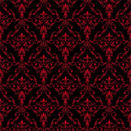 simsearch:400-04800290,k - Seamless wallpaper pattern from abstract smooth forms, vector Photographie de stock - Aubaine LD & Abonnement, Code: 400-04795589