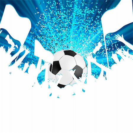 Football fans crowd. EPS 8 vector file included Stock Photo - Budget Royalty-Free & Subscription, Code: 400-04796012