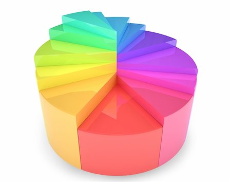 simsearch:400-04319791,k - Circular 3D diagram colorful illustration. On white background Stock Photo - Budget Royalty-Free & Subscription, Code: 400-04796449