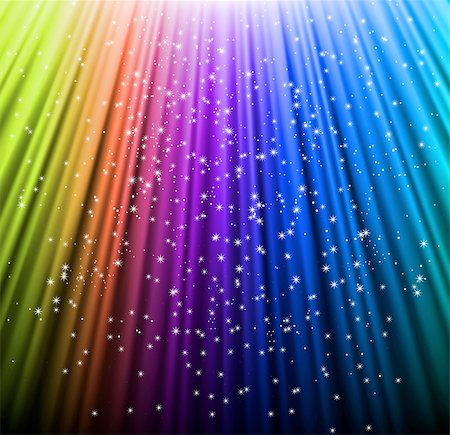 simsearch:400-04698008,k - Shine rainbow background with stars. Vector illustration Photographie de stock - Aubaine LD & Abonnement, Code: 400-04797012