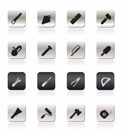 simsearch:400-04121750,k - Construction and Building Tools icons - Vector Icon Set Stock Photo - Budget Royalty-Free & Subscription, Code: 400-04797268