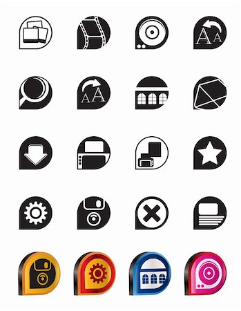 simsearch:400-04289956,k - Simple Internet and Website Icons - Vector Icon Set Stock Photo - Budget Royalty-Free & Subscription, Code: 400-04797550