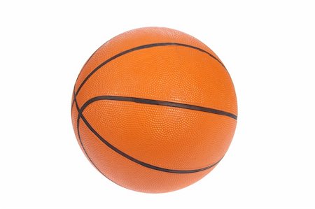 Orange basket bal, photo on the white background Photographie de stock - Aubaine LD & Abonnement, Code: 400-04797645