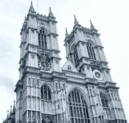 simsearch:400-05375861,k - The Westminster Abbey church in London, UK - high dynamic range HDR - black and white Foto de stock - Super Valor sin royalties y Suscripción, Código: 400-04797892