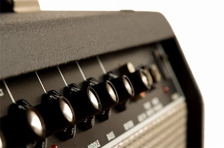 rock speakers - guitar amplifier isolated on white Foto de stock - Super Valor sin royalties y Suscripción, Código: 400-04798175