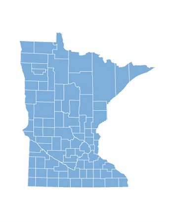 Minnesota Karte von Grafschaften Stockbilder - Microstock & Abonnement, Bildnummer: 400-04798276