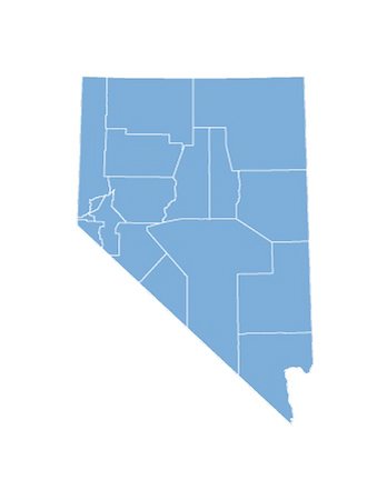 Nevada map by counties Stockbilder - Microstock & Abonnement, Bildnummer: 400-04798277