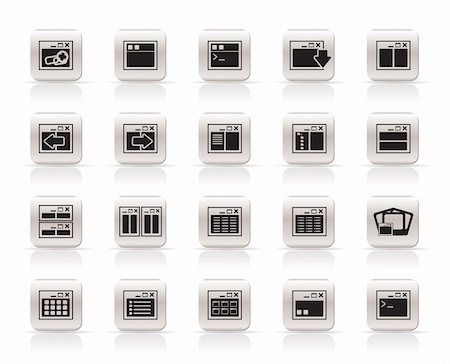 Application, Programming, Server and computer icons vector Icon Set 2 Stock Photo - Budget Royalty-Free & Subscription, Code: 400-04799503