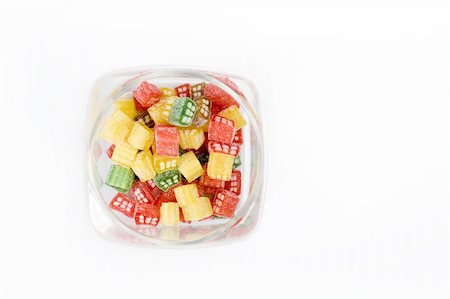 simsearch:400-04781520,k - delicious sweet candies in sugar in a glass jar. white background Photographie de stock - Aubaine LD & Abonnement, Code: 400-04799780