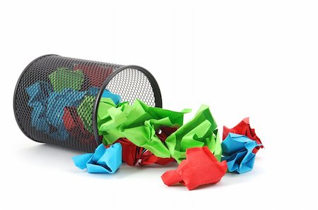 paper trash in office with copyspace for a text message Stock Photo - Budget Royalty-Free & Subscription, Code: 400-04790007