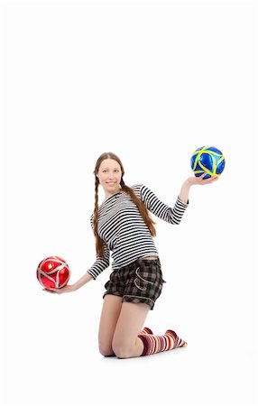 simsearch:400-04556274,k - a pretty girl dressed in casual clothes playing with baloons Stock Photo - Budget Royalty-Free & Subscription, Code: 400-04790113