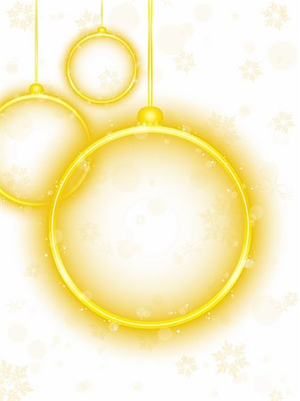 simsearch:400-04662430,k - Vector - Golden Neon Christmas Ball on White Background Foto de stock - Super Valor sin royalties y Suscripción, Código: 400-04790492