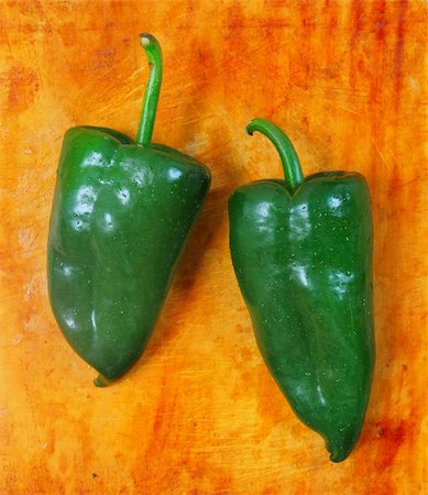 Poblano chili peppers chile Capsicum annuum Stock Photo - Budget Royalty-Free & Subscription, Code: 400-04790510