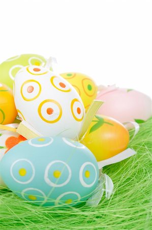 painted happy flowers - Painted Colorful Easter Eggs on green Grass Stock Photo - Budget Royalty-Free & Subscription, Code: 400-04790641
