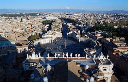 roma historical places - Ville de Rome de St Peter bazilica Photographie de stock - Aubaine LD & Abonnement, Code: 400-04790756