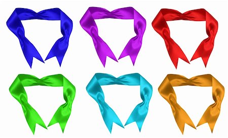 simsearch:400-05919918,k - collection of various ribbons on white background Foto de stock - Royalty-Free Super Valor e Assinatura, Número: 400-04790857