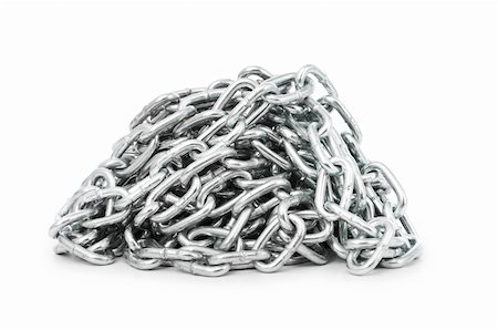 simsearch:400-07313742,k - Silver chain isolated on the white background Fotografie stock - Microstock e Abbonamento, Codice: 400-04790910