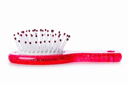 simsearch:400-08404327,k - Pink brush isolated on the white background Foto de stock - Royalty-Free Super Valor e Assinatura, Número: 400-04791374