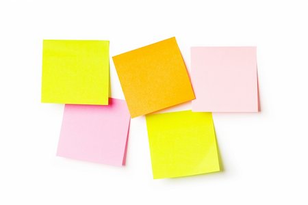 post its lots - Reminder notes isolated on the white background Photographie de stock - Aubaine LD & Abonnement, Code: 400-04791396