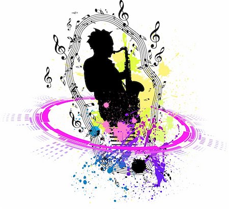 saxophonist Stock Photo - Budget Royalty-Free & Subscription, Code: 400-04792003