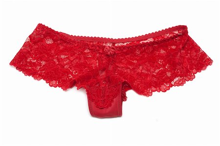 simsearch:400-05298095,k - Feminine underclothes, red lacy panties on white background Photographie de stock - Aubaine LD & Abonnement, Code: 400-04792172