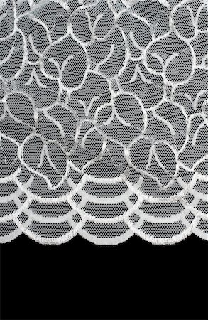 simsearch:400-05677711,k - Decorative lace with pattern on black background Foto de stock - Royalty-Free Super Valor e Assinatura, Número: 400-04792191