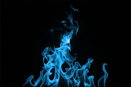 simsearch:400-04418789,k - blue fire on black background Stock Photo - Budget Royalty-Free & Subscription, Code: 400-04792303