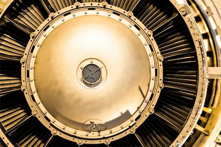 engine jet - aircraft jet engine abstract with a golden tint Stock Photo - Budget Royalty-Free & Subscription, Code: 400-04792647