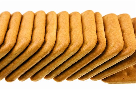 simsearch:400-07212397,k - Cookie of the cracker put on white background Foto de stock - Super Valor sin royalties y Suscripción, Código: 400-04792661