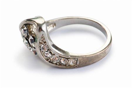 simsearch:400-05153680,k - Jewellery ring isolated on the white background Stock Photo - Budget Royalty-Free & Subscription, Code: 400-04792694