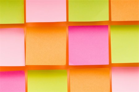 post its lots - Reminder notes on the bright colorful paper Stock Photo - Budget Royalty-Free & Subscription, Code: 400-04792838