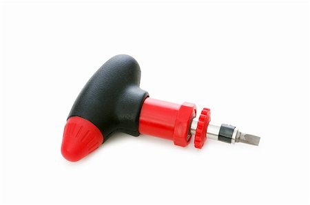 simsearch:625-01263851,k - Hand screwdriver isolated on the white background Photographie de stock - Aubaine LD & Abonnement, Code: 400-04792870