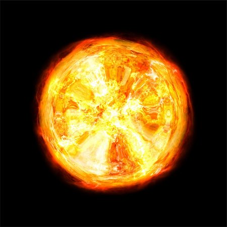 Giant ball of fire isolated on black background Stock Photo - Budget Royalty-Free & Subscription, Code: 400-04792948