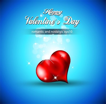 Lonely Heart Background for Valentine's Stylish flyer Stock Photo - Budget Royalty-Free & Subscription, Code: 400-04793017