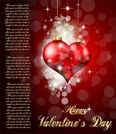 simsearch:400-05368256,k - Red and Gold Heart Background for Valentine's Stylish flyer Stock Photo - Budget Royalty-Free & Subscription, Code: 400-04793021