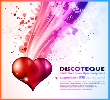 simsearch:400-05368256,k - Abstract DISCO Background For Valentine's day Flyer Stock Photo - Budget Royalty-Free & Subscription, Code: 400-04793022