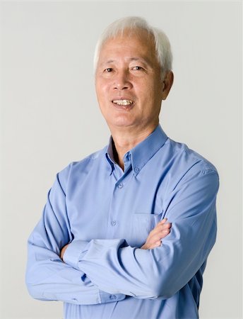 portrait of senior asian businss man Stock Photo - Budget Royalty-Free & Subscription, Code: 400-04793189