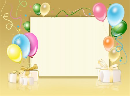 ruslan5838 (artist) - Illustration of festive background from balloons Stock Photo - Budget Royalty-Free & Subscription, Code: 400-04793336