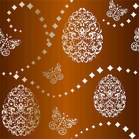 Vintage seamless background with intricate easter egg design. Graphics are grouped and in several layers for easy editing. The file can be scaled to any size. Stock Photo - Budget Royalty-Free & Subscription, Code: 400-04793350