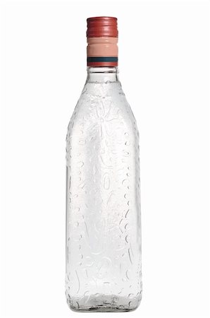 A bottle of vodka isolated on white background Stock Photo - Budget Royalty-Free & Subscription, Code: 400-04793394
