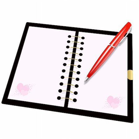 ruslan5838 (artist) - Illustration of record book and pen for records Stock Photo - Budget Royalty-Free & Subscription, Code: 400-04793414