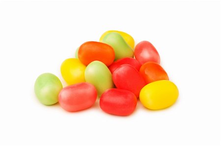 simsearch:400-05237252,k - Various jelly beans isolated on the white background Stock Photo - Budget Royalty-Free & Subscription, Code: 400-04793627