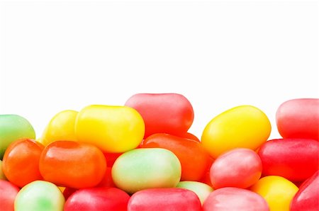 simsearch:400-05237252,k - Various jelly beans isolated on the white background Stock Photo - Budget Royalty-Free & Subscription, Code: 400-04793636