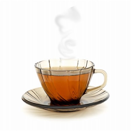 smoke isolated - cup of tea isolated on white background Stock Photo - Budget Royalty-Free & Subscription, Code: 400-04793827