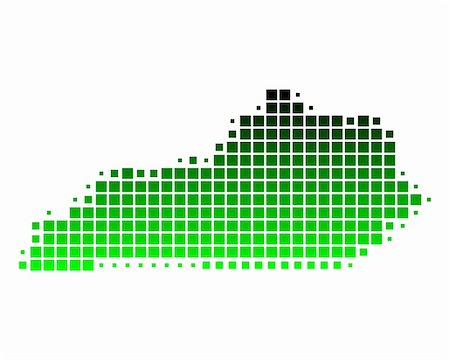 Map of Kentucky Stock Photo - Budget Royalty-Free & Subscription, Code: 400-04804177