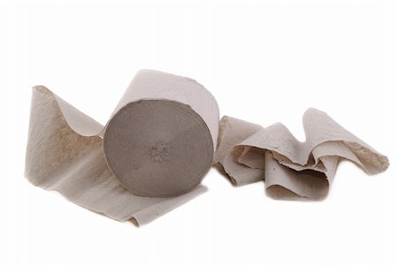 educazione all'uso del vaso - Toilet paper curtailed into a hank with the unwound end. Fotografie stock - Microstock e Abbonamento, Codice: 400-04804770